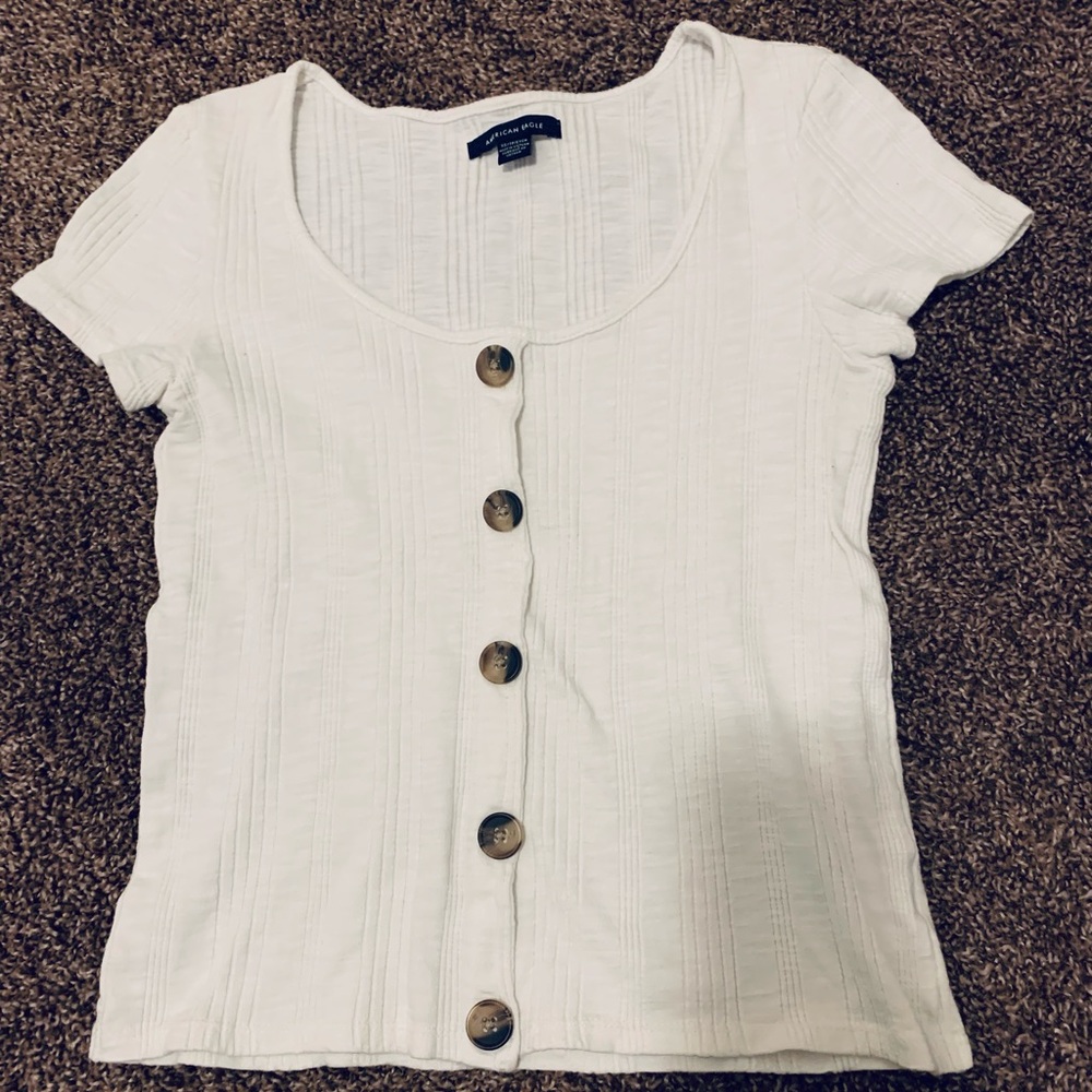 Women’s Extra Small American Eagle Swoop Neck Tee (XSmall)